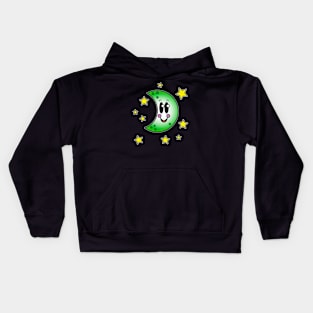 Cute moon and stars Kids Hoodie